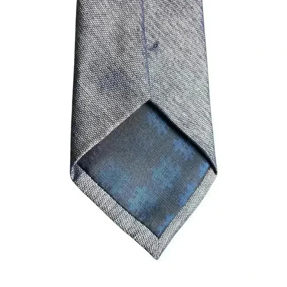 Ryan Seacrest Distinction Blue Duo Chrome Silk Mens Tie - Picture 5 of 10